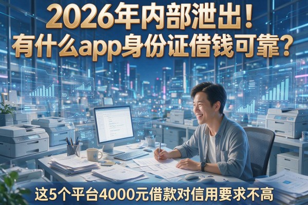 2026年内部泄出!有什么app身份证借钱可靠?这5个平台4000元借款对信用要求不高