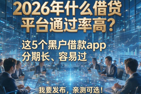 2026年什么借贷平台通过率高?这5个黑户借款app分期长、容易过,亲测可选!
