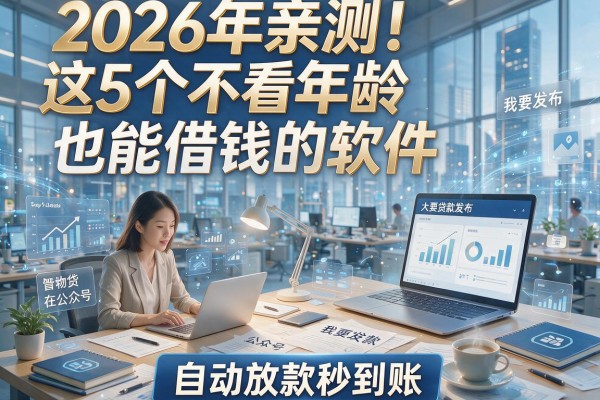 2026年亲测!这5个不看年龄也能借钱的软件,自动放款秒到账