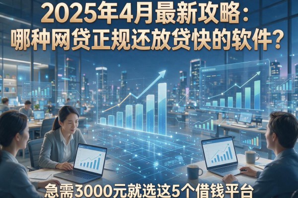 2025年4月最新攻略：哪种网贷正规还放贷快的软件？急需3000元就选这5个借钱平台
