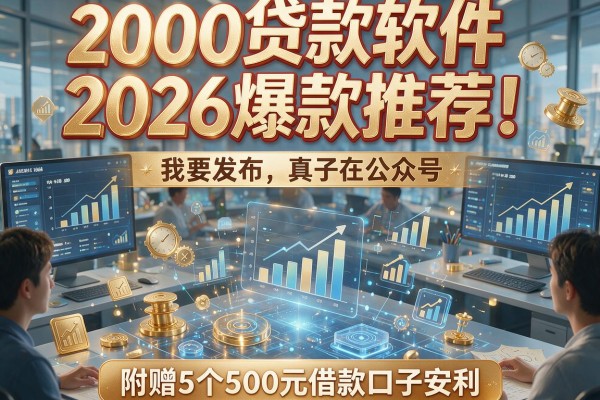 2000贷款软件2026爆款推荐！附赠5个500元借款口子安利
