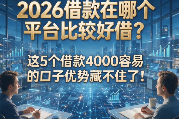 2026借款在哪个平台比较好借？这5个借款4000容易的口子优势藏不住了！