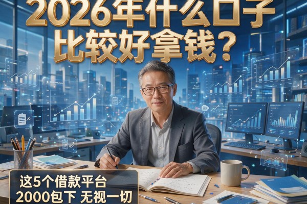 2026年什么口子比较好拿钱？这5个借款平台2000包下无视一切！