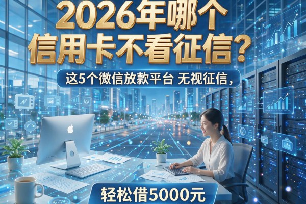 2026年哪个信用卡不看征信?这5个微信放款平台无视征信,轻松借5000元!