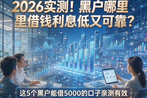 2026实测！黑户哪里借钱利息低又可靠？这5个黑户能借5000的口子亲测有效
