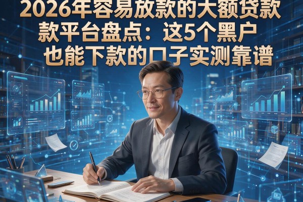 2026年容易放款的大额贷款平台盘点:这5个黑户也能下款的口子实测靠谱!