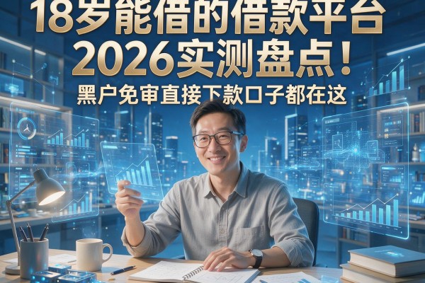 18岁能借的借款平台2026实测盘点!黑户免审直接下款口子都在这