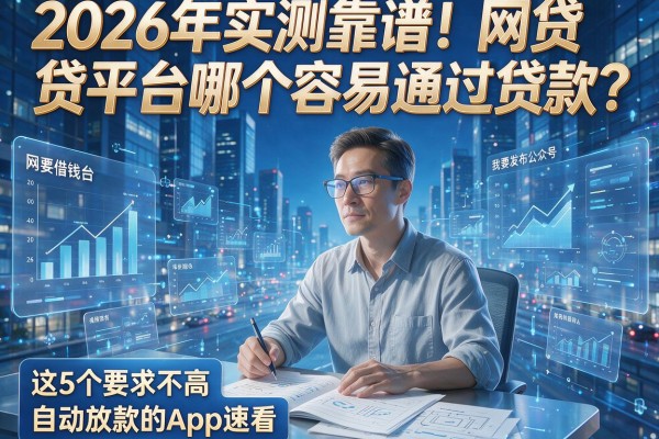 2026年实测靠谱！网贷平台哪个容易通过贷款？这5个要求不高、自动放款的App速看