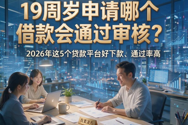 19周岁申请哪个借款会通过审核?2026年这5个贷款平台好下款、通过率高!
