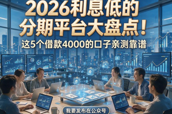 2026利息低的分期平台大盘点！这5个借款4000的口子亲测靠谱