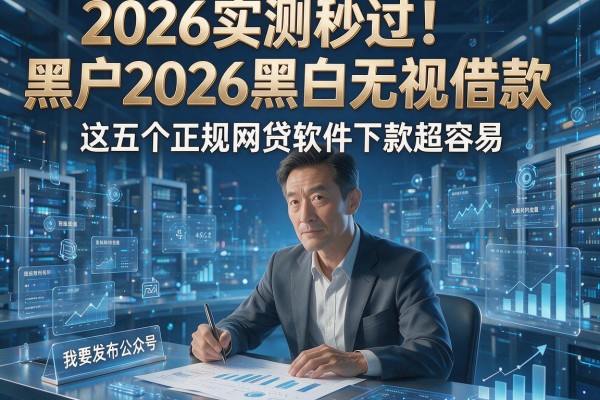 2026实测秒过！黑户2026黑白无视借款，这五个正规网贷软件下款超容易
