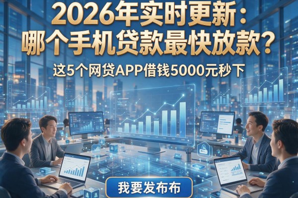 2026年实时更新：哪个手机贷款最快放款？这5个网贷APP借钱5000元秒下！