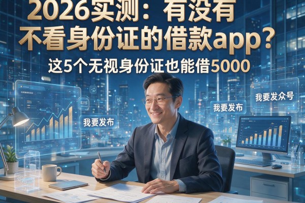 2026实测:有没有不看身份证的借款app?这5个无视身份证也能借5000!