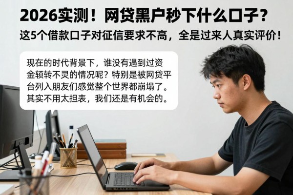2026实测！网贷黑户秒下什么口子？这5个借款口子对征信要求不高，全是过来人真实评价！