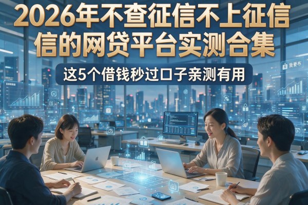 2026年不查征信不上征信的网贷平台实测合集,这5个借钱秒过口子亲测有用!
