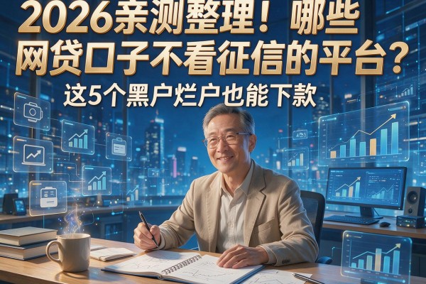 2026亲测整理！哪些网贷口子不看征信的平台？这5个黑户烂户也能下款
