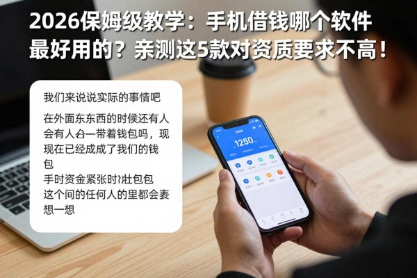 2026保姆级教学：手机借钱哪个软件最好用的？亲测这5款对资质要求不高！