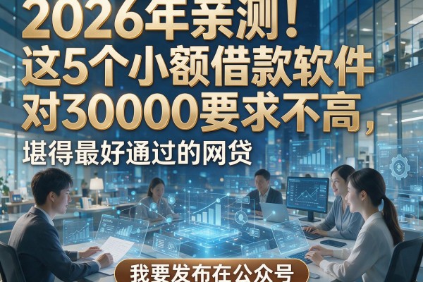 2026年亲测！这5个小额借款软件对30000要求不高，堪称最好通过的网贷