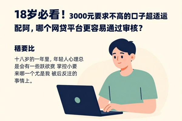 18岁必看!这5个借款3000元要求不高的口子超适配,哪个网贷平台更容易通过审核?