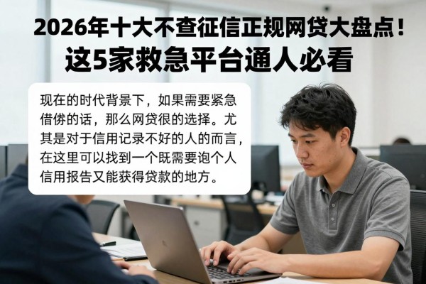 2026年十大不查征信正规网贷大盘点!这5家救急平台普通人必看