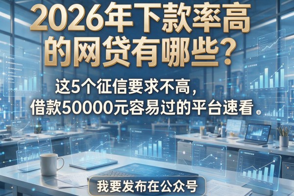 2026年下款率高的网贷有哪些？这5个征信要求不高、借款50000元容易过的平台速看