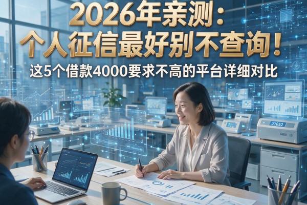 2026年亲测：个人征信最好别不查询！这5个借款4000要求不高的平台详细对比