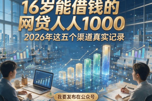 16岁能借钱的网贷人人1000，2026年这五个渠道真实记录！