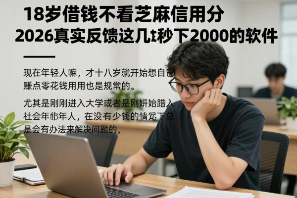 18岁借钱不看芝麻信用分，2026真实反馈这几款秒下2000的软件