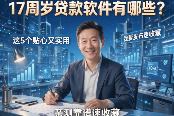 17周岁贷款软件有哪些?这5个贴心又实用,亲测靠谱速收藏!