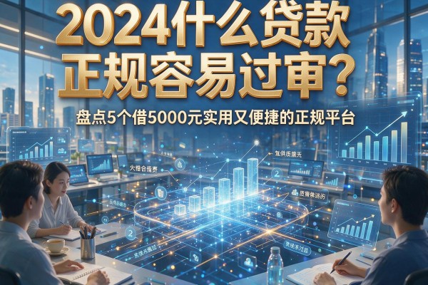 2024什么贷款正规容易过审？盘点5个借5000元实用又便捷的正规平台