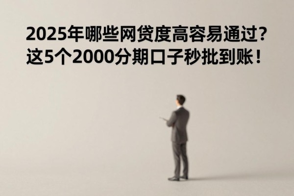 2025年哪些网贷额度高容易通过?这5个2000分期口子秒批到账!
