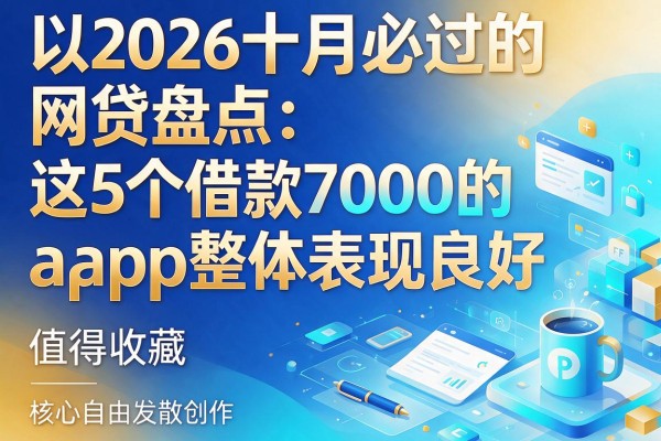 2026十月必过的网贷盘点：这5个借款7000的App整体表现良好，值得收藏