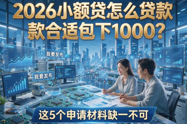 2026小额贷怎么贷款合适包下1000？这5个申请材料缺一不可！
