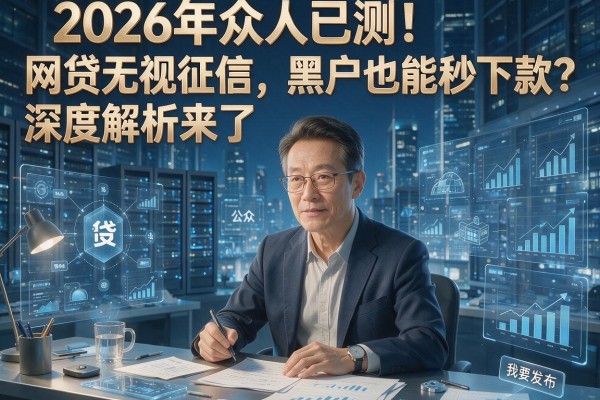 2026年众人已测!网贷无视征信,黑户也能秒下款?深度解析来了