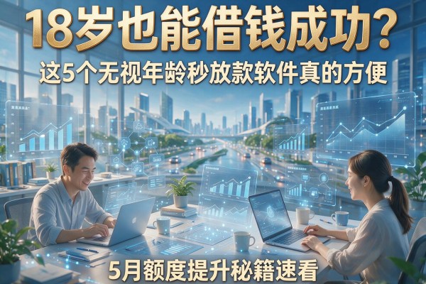 18岁也能借钱成功?这5个无视年龄秒放款软件真的方便,5月额度提升秘籍速看