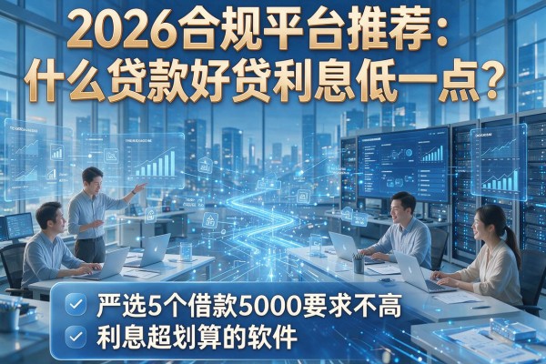 2026合规平台推荐:什么贷款好贷利息低一点?严选5个借款5000要求不高、利息超划算的软件