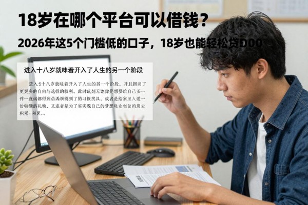18岁在哪个平台可以借钱？2026年这5个门槛低的口子，18岁也能轻松贷5000
