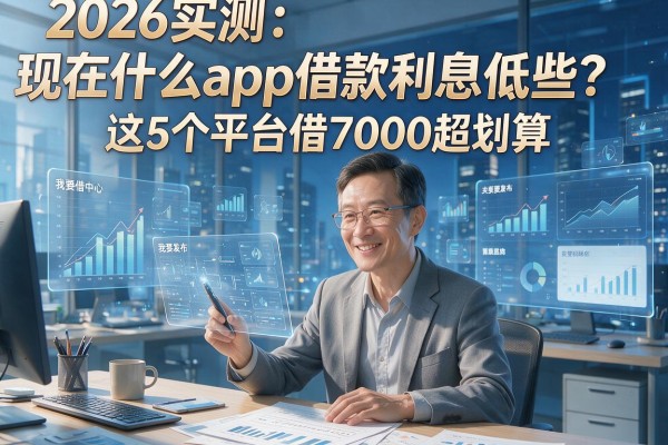 2026实测:现在什么app借款利息低些?这5个平台借7000超划算!