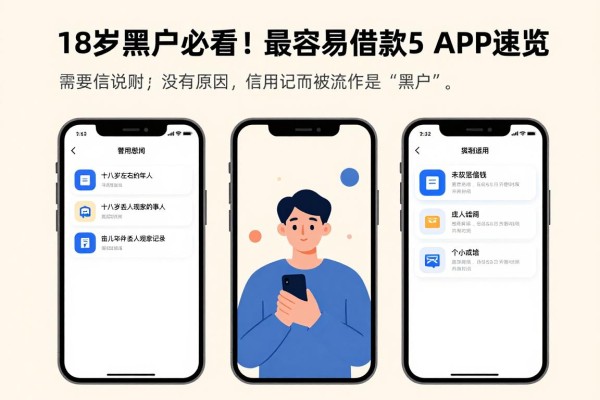 18岁黑户必看！最容易借款的5个APP速览