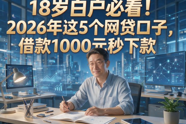18岁白户必看！2026年这5个网贷口子，借款1000元秒下款