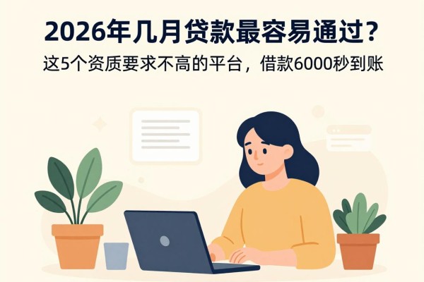 2026年几月贷款最容易通过？这5个资质要求不高的平台，借款6000秒到账！