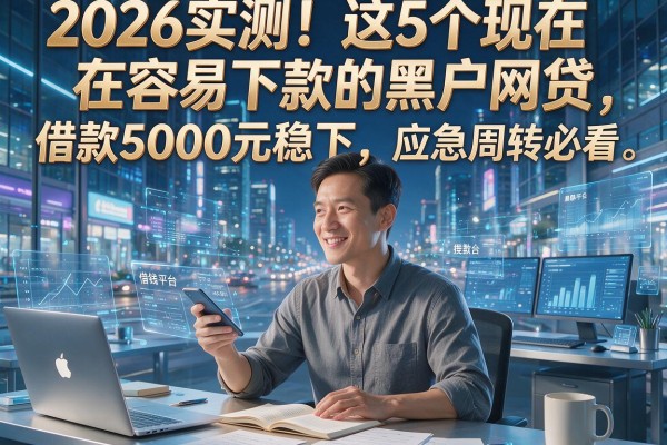2026实测！这5个现在容易下款的黑户网贷，借款5000元稳下，应急周转必看
