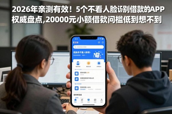 2026年亲测有效！5个不看人脸识别借款的APP权威盘点，20000元小额借款门槛低到想不到