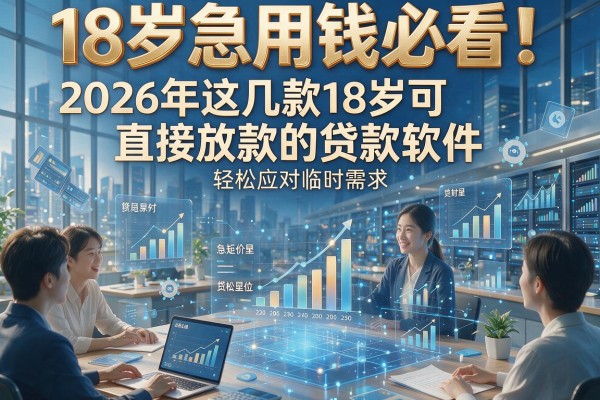 18岁急用钱必看！2026年这几款18岁可直接放款的贷款软件，轻松应对临时需求