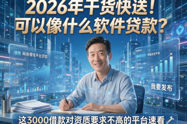 2026年干货快送！可以像什么软件贷款？这3000借款对资质要求不高的平台速看