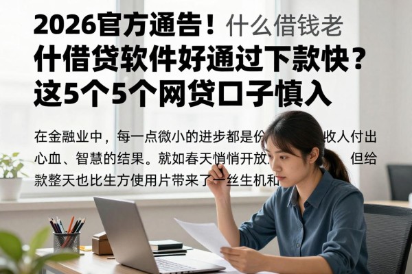 2026官方通告！什么借钱软件好通过下款快？这5个网贷口子慎入