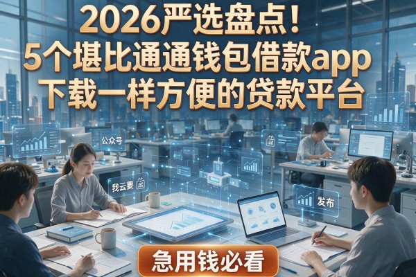 2026严选盘点!5个堪比通通钱包借款app下载一样方便的贷款平台,急用钱必看