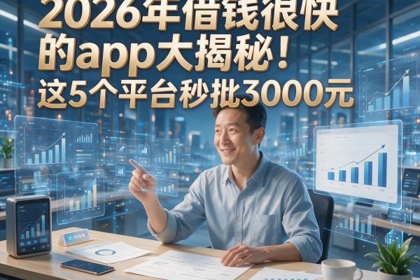 2026年借钱很快的app大揭秘！这5个平台秒批3000元