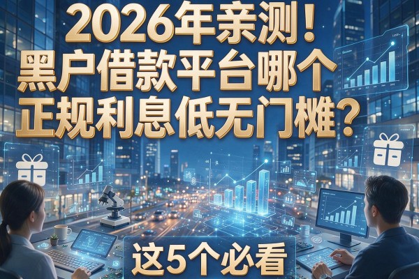 2026年亲测!黑户借款平台哪个正规利息低无门槛?这5个必看!