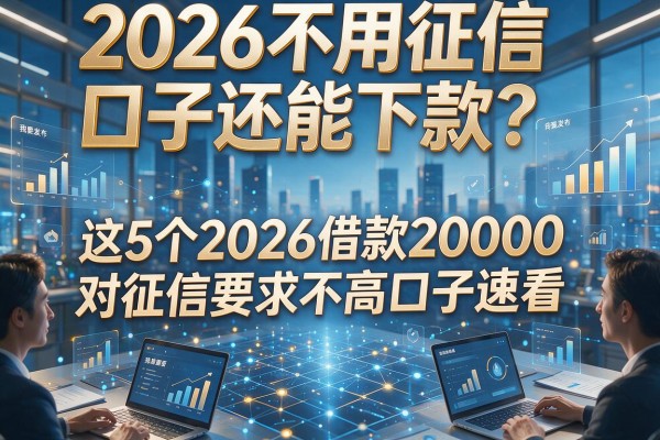 2026不用征信口子还能下款?这5个2026借款20000对征信要求不高口子速看